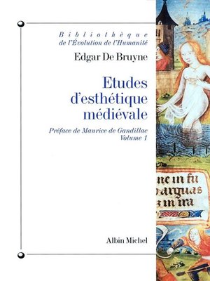 cover image of Études d'esthétique médiévale--tome 1